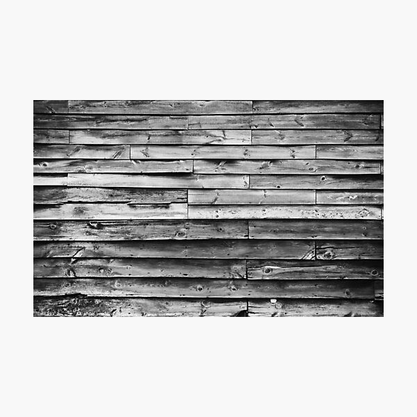 Aged shiplap Photographic Print