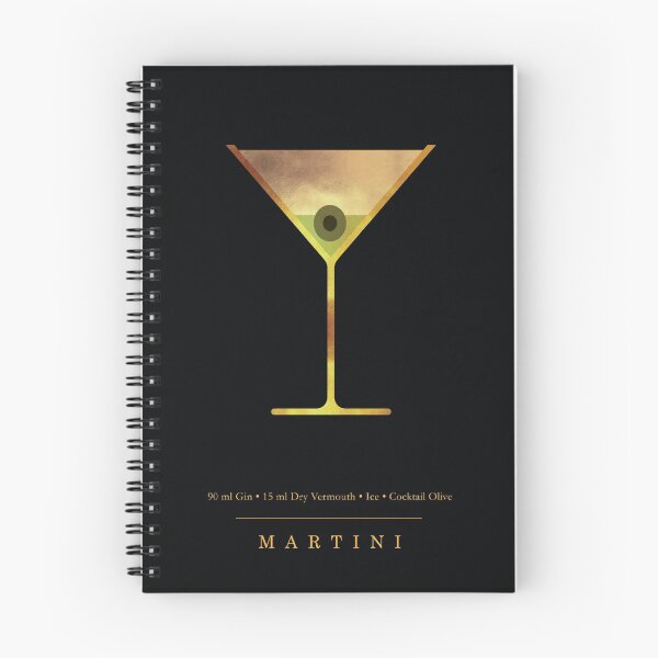 Item preview, Martini - Cocktail - Classic Cocktails Series - Black and Gold - Modern, Minimal Decor designed and sold by Studio Grafiikka.