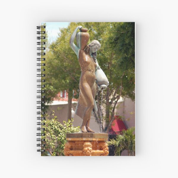 Deco Fountain Spiral Notebook
