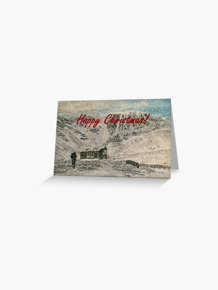 Thumbnail 1 of 2, Greeting Card, Snowy Scottish Highlands Christmas Card designed and sold by EuniceWilkie.
