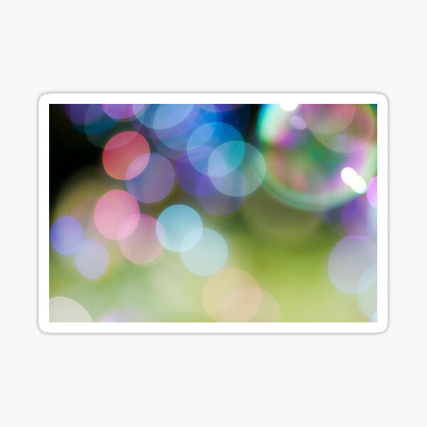 Soap Film - The iridescent colours of soap film Sticker