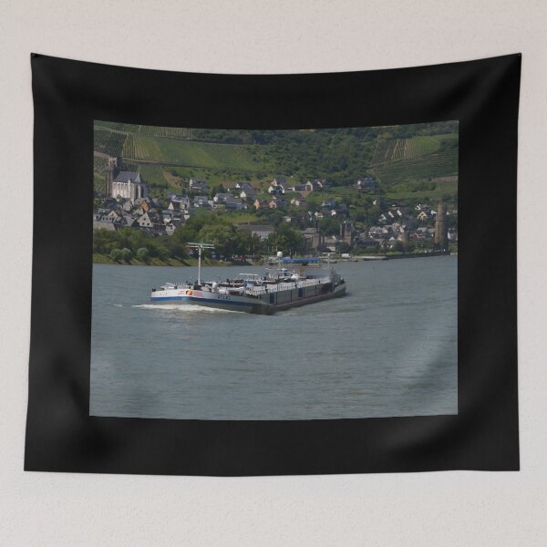 Item preview, Barge Atlas Off Oberwesel designed and sold by Malcolm Snook.