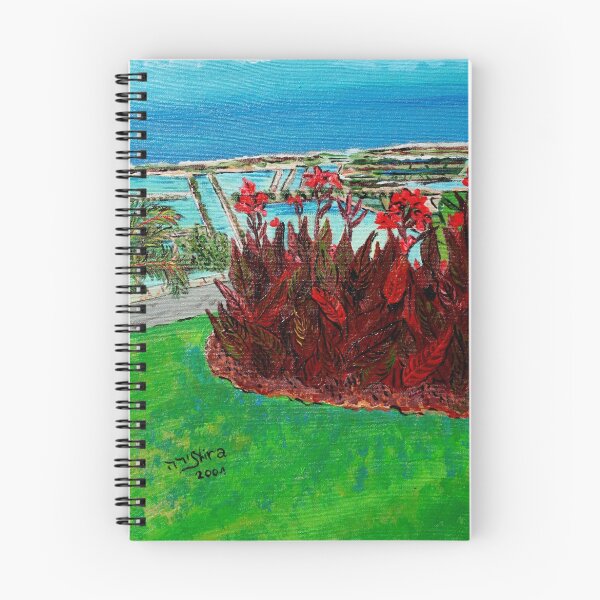 Item preview, Red Canna in Contrasts with Turquoise  Sky designed and sold by Nira Dabush.