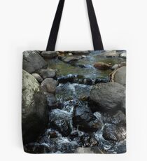 WATER OVER ROCKS Tote Bag