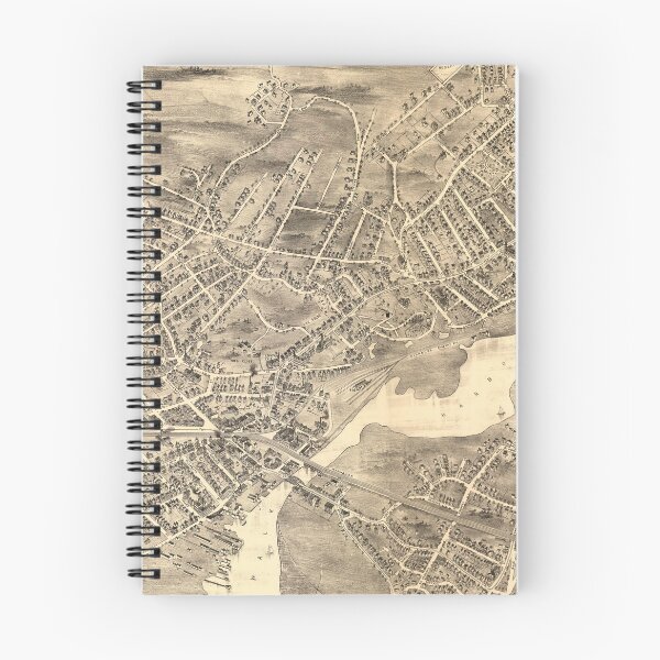 Item preview, Vintage Pictorial Map of Norwalk CT (1889) designed and sold by BravuraMedia.