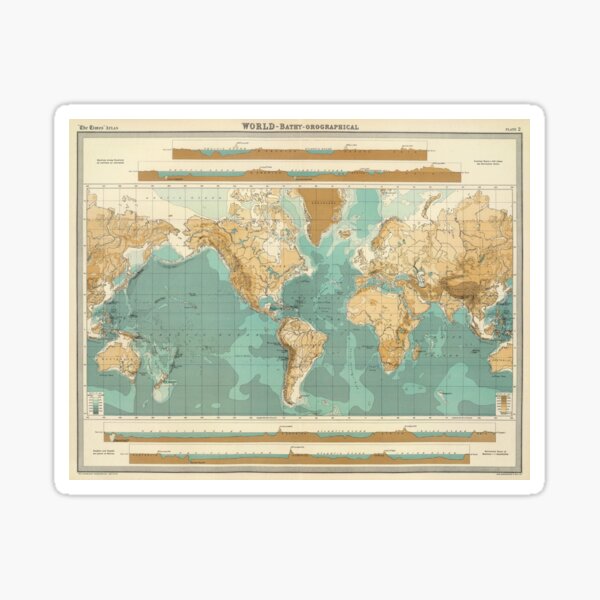 Item preview, Vintage Map of The World (1922) designed and sold by BravuraMedia.