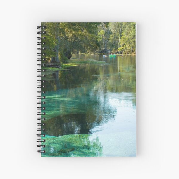 Tubing in the River Vertical Spiral Notebook
