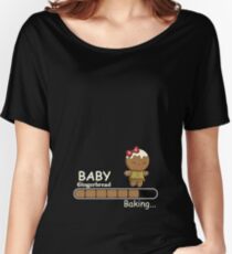 Baby Gingerbread Baking Christmas For Pregnant Women Women's Relaxed Fit T-Shirt
