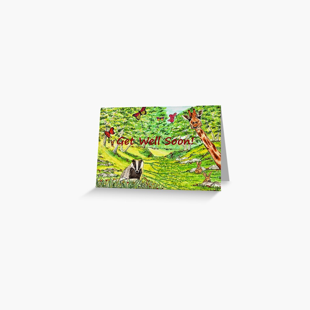 Friendly Faces - Get Well Soon Greeting Card Greeting Card