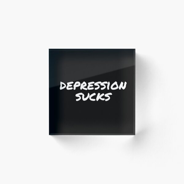 Aperçu de l'œuvre Dépression suce - Citation de sensibilisation à la santé mentale créée et vendue par TimorousEclectc.