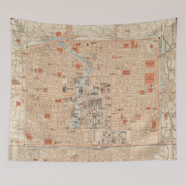 Item preview, Vintage Map of Beijing China (1903) designed and sold by BravuraMedia.