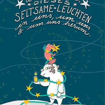Vorschaubild zum Design Yeti & Hirsch mit Lichterkette von Judith Ganter