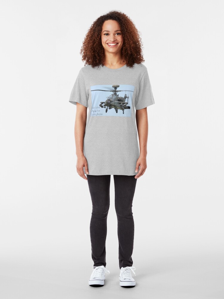 Alternate view of AH-64 Apache Longbow Slim Fit T-Shirt