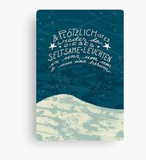 Dieses seltsame Leuchten Leinwanddruck