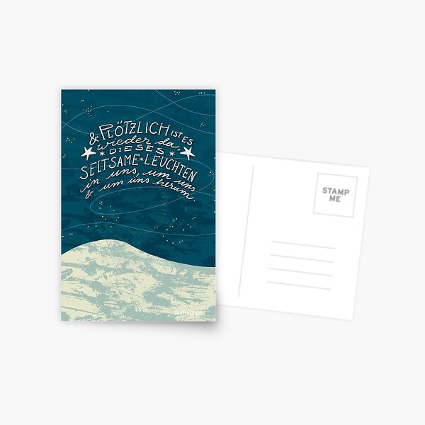 Dieses seltsame Leuchten Postkarte