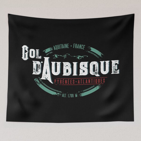 Item preview, Col d'Aubisque 02 T-Shirt + Sticker - Route des Cols Pyrenees designed and sold by ROADTROOPER.