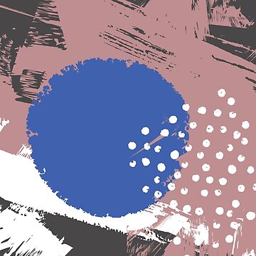 Artwork thumbnail, Big Blue Circle and Dots by HoopandHoller
