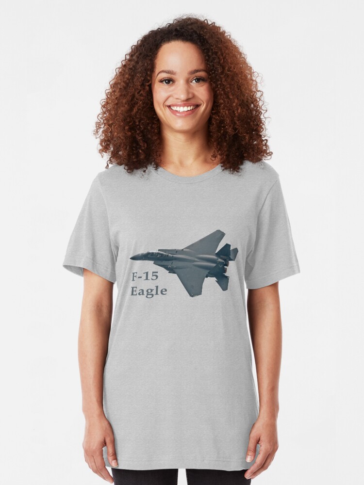 Alternate view of F-15 Eagle Slim Fit T-Shirt