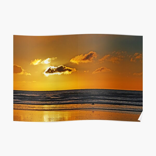Peek-A-Boo Sunset Poster