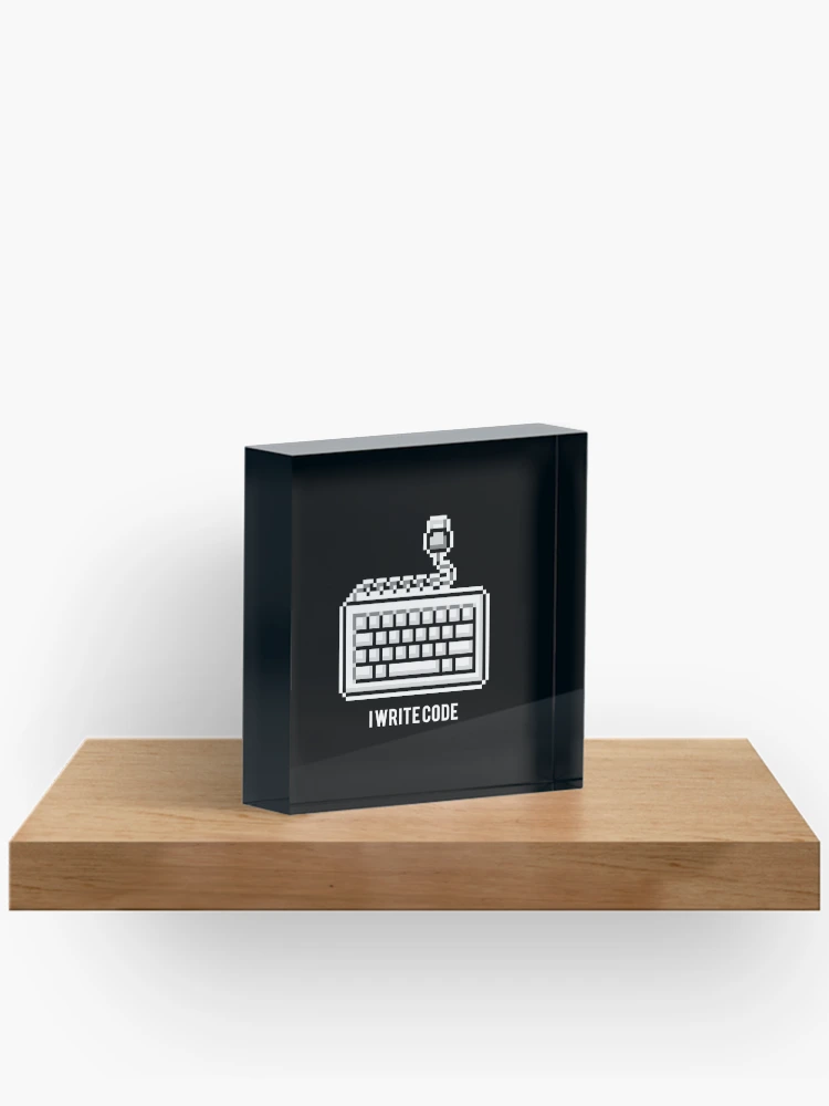 Thumbnail 2 of 5, Acrylic Block, I write code designed and sold by KeepOnCoding.