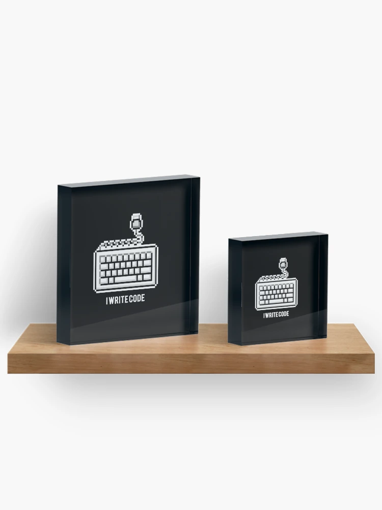 Thumbnail 3 of 5, Acrylic Block, I write code designed and sold by KeepOnCoding.