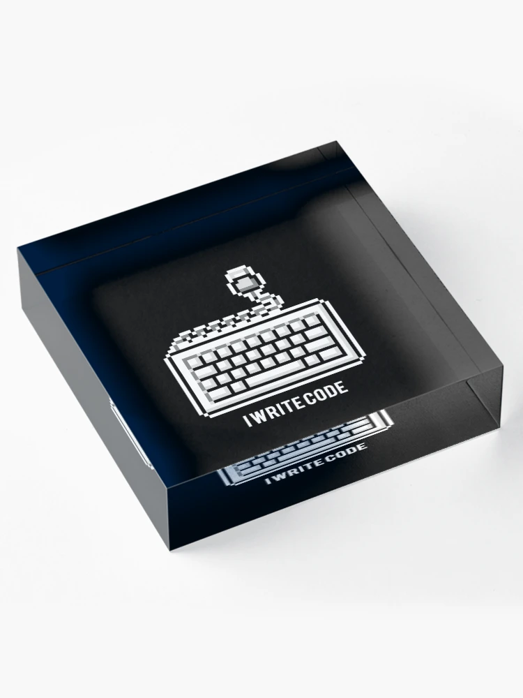 Thumbnail 4 of 5, Acrylic Block, I write code designed and sold by KeepOnCoding.