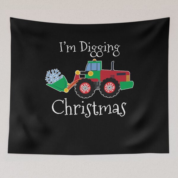 Item preview, I'm Digging Christmas Snow Tractor Excavator Santa designed and sold by BUBLTEES.