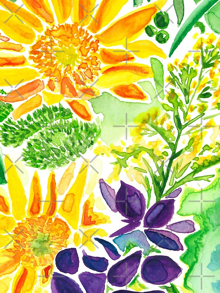 Thumbnail 3 of 3, Scarf, Sunflowers designed and sold by MakingMadeJS.