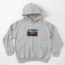 Lanzarote Coast Sunset Kids Pullover Hoodie