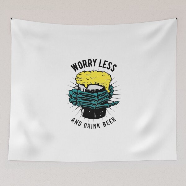 Item preview, Worry less and drink beer designed and sold by bainermarket.