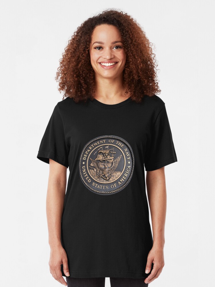 Alternate view of US Navy Emblem T-Shirt Slim Fit T-Shirt