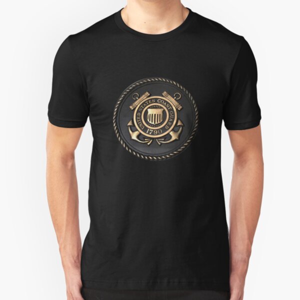 US Coast Guard Emblem T-Shirt Slim Fit T-Shirt