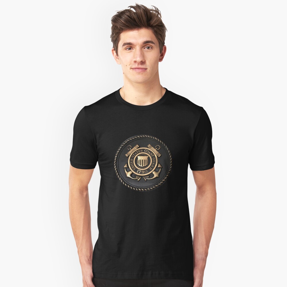 US Coast Guard Emblem T-Shirt Slim Fit T-Shirt