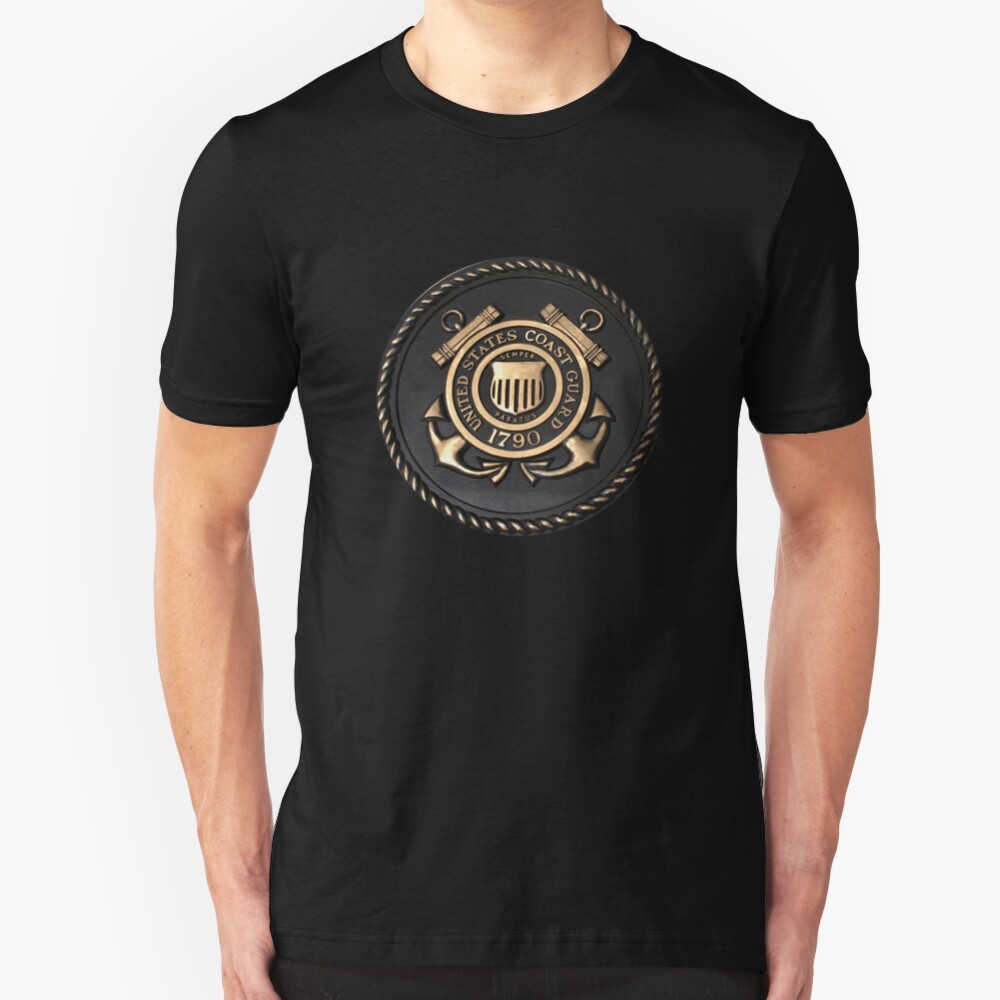 US Coast Guard Emblem T-Shirt Slim Fit T-Shirt