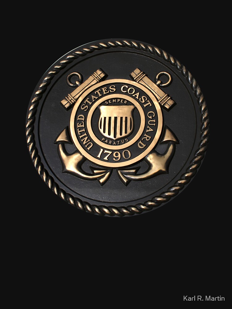 US Coast Guard Emblem T-Shirt by SirEagle