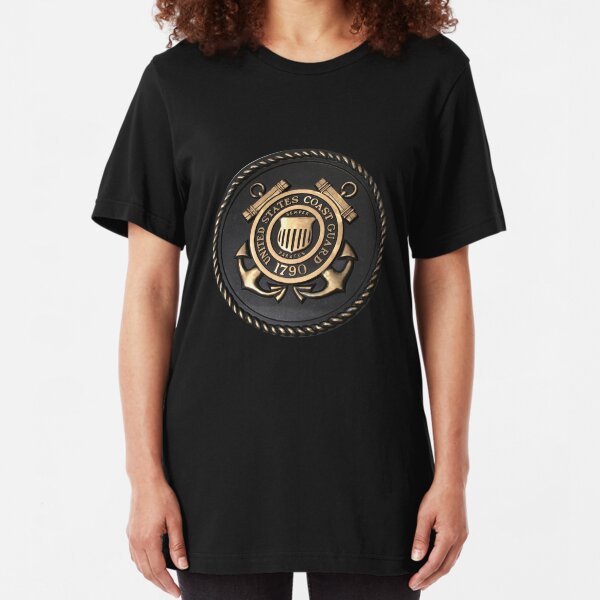 US Coast Guard Emblem T-Shirt Slim Fit T-Shirt