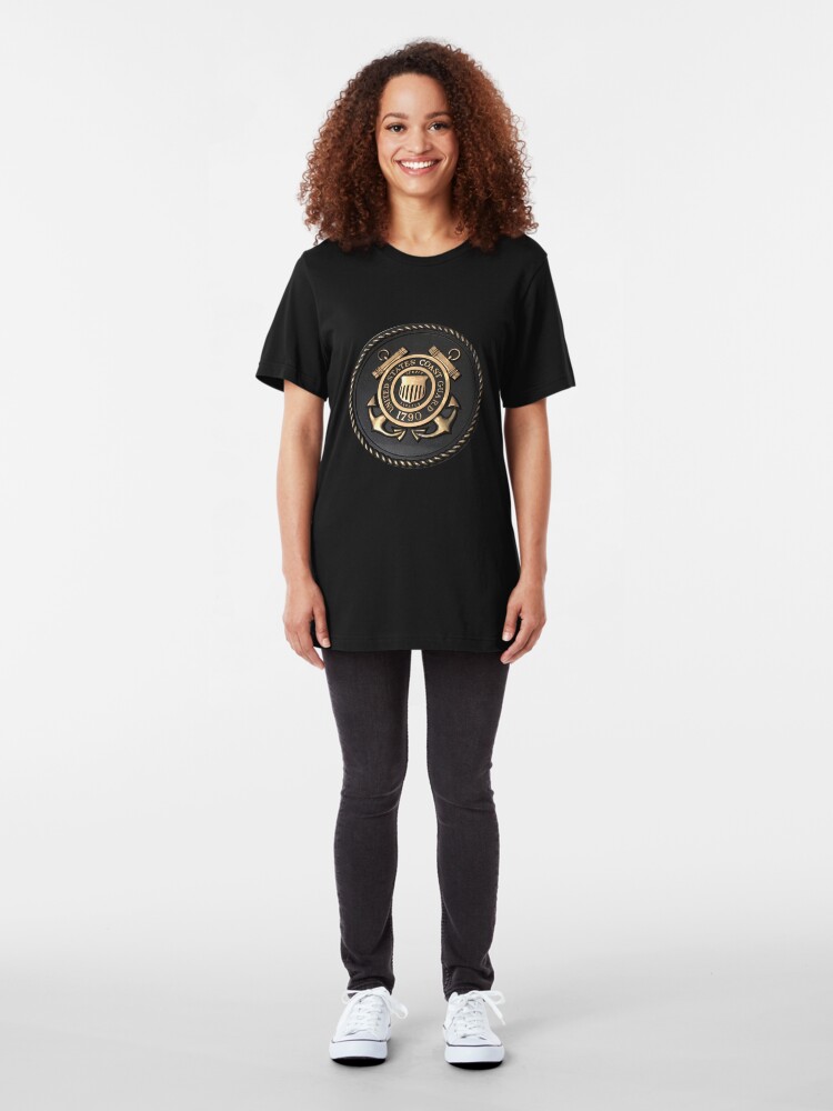 Alternate view of US Coast Guard Emblem T-Shirt Slim Fit T-Shirt