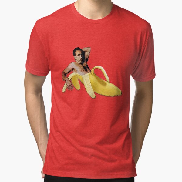 Nicolas Cage Banana Tri-blend T-Shirt