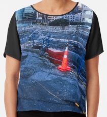 City Construction Site Chiffon Top