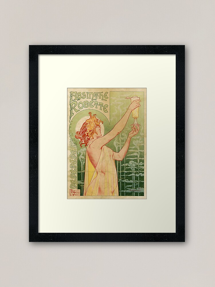 Alternate view of Absinthe Robette Vintage Alcohol Art Advert Framed Art Print
