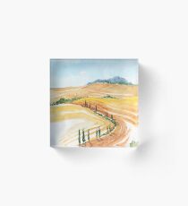 Summer landscape Acrylic Block