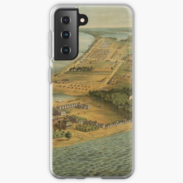 Vintage Pictorial Map of Point Lookout MD (1864) Samsung Galaxy Soft Case