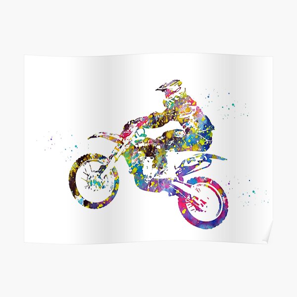 Motocross Dirt Bike Poster