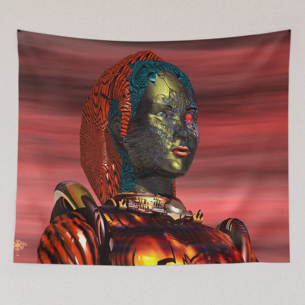 Item preview, ARES RED CYBORG FROM HYPERION WORLD Sci-Fi Movie by Bulgan Lumini designed and sold by BulganLumini.