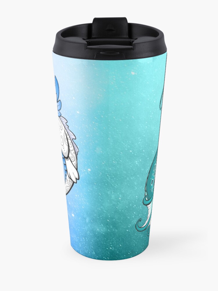 Alternate view of Air & Water Elemental Dragon Travel Mug Travel Mug
