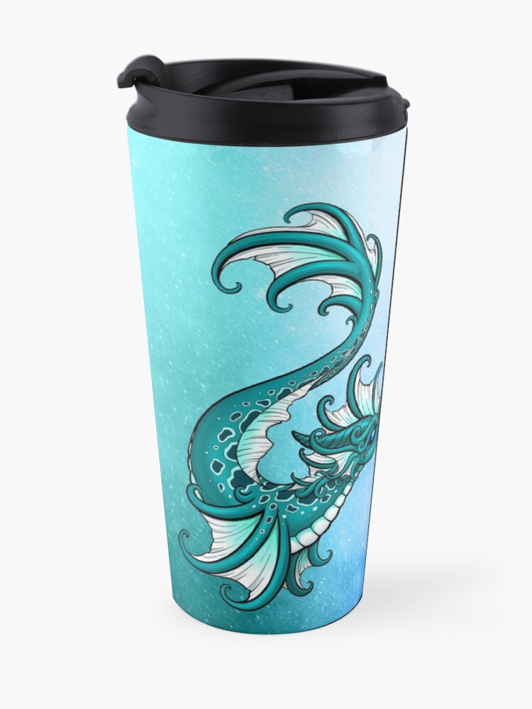 Alternate view of Air & Water Elemental Dragon Travel Mug Travel Mug