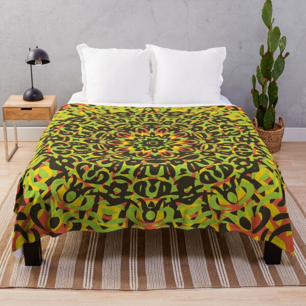Item preview, Yellow, Orange, Green & Brown Flower Burst Mandala designed and sold by Mia Harper Design.