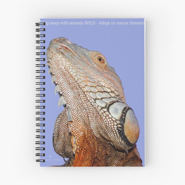 Item preview, THINK LIZARDS: "Help keep wild animals WILD- Adopt or Rescue domestic" designed and sold by Patricia Anne McCarty-Tamayo.