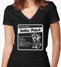 Judas Priest - Deeside Leisure Centre Women's Fitted V-Neck T-Shirt