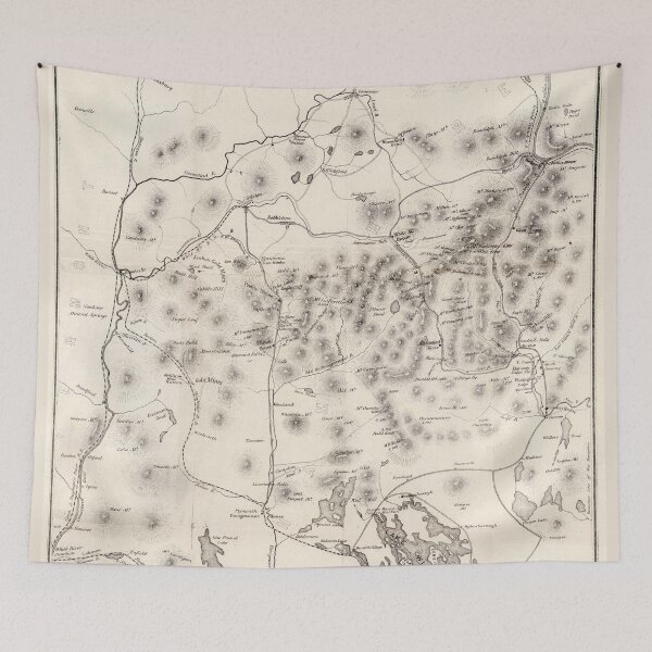 Item preview, Vintage Map of The White Mountains (1872) designed and sold by BravuraMedia.